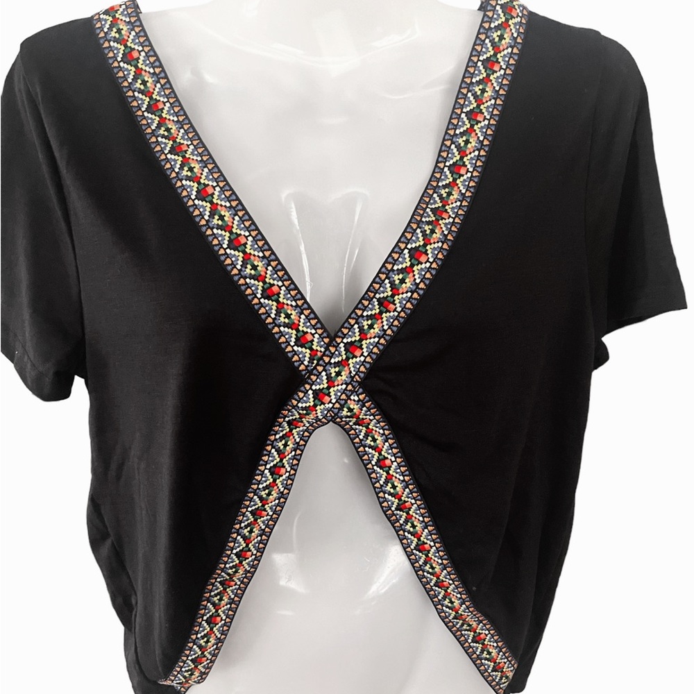 Shein~ black crop top